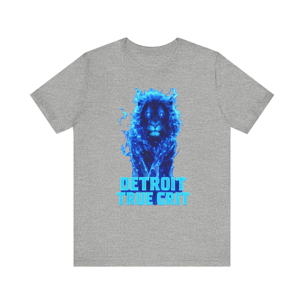Blue Lion Detroit True Grit T-Shirt | City Pride, Athletic Graphic
