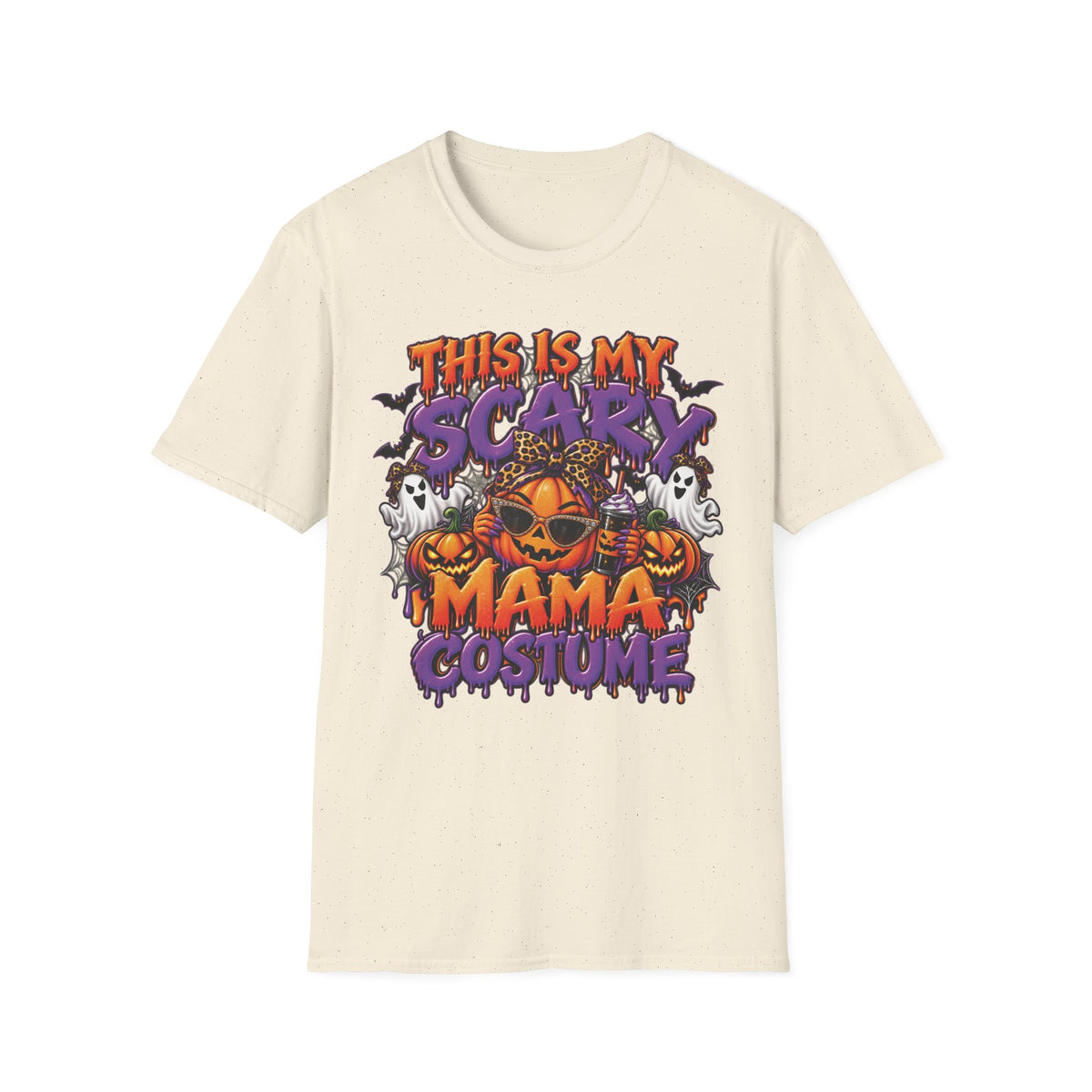 This Is My Scary Mama Costume T-Shirt | Halloween Pumpkin Ghosts Bats
