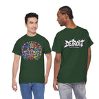 Detroit Lion Graffiti tee | Colorful Drip Lion Detroit Tee