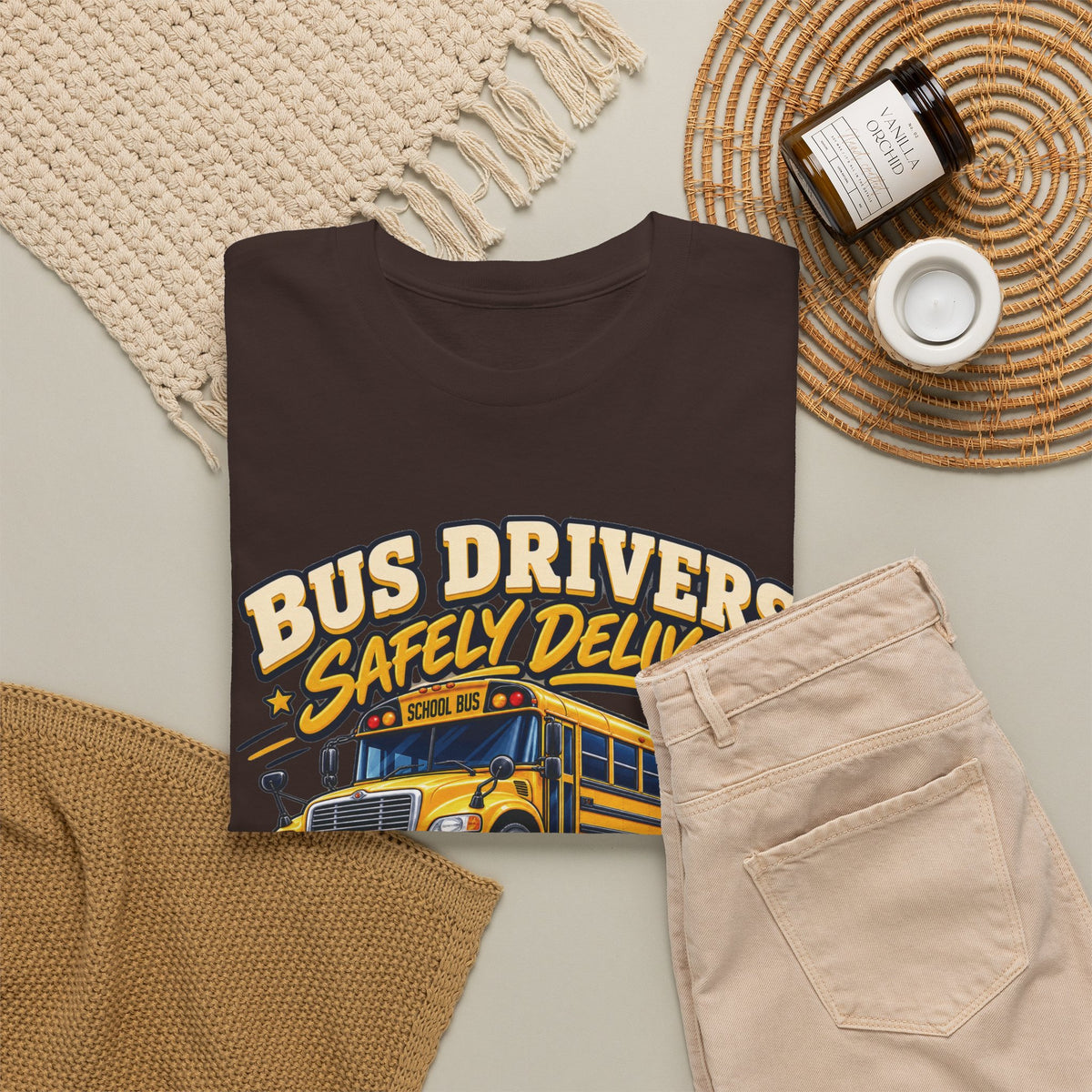 Bus Drivers Safely Deliver Futures Graphic T-Shirt