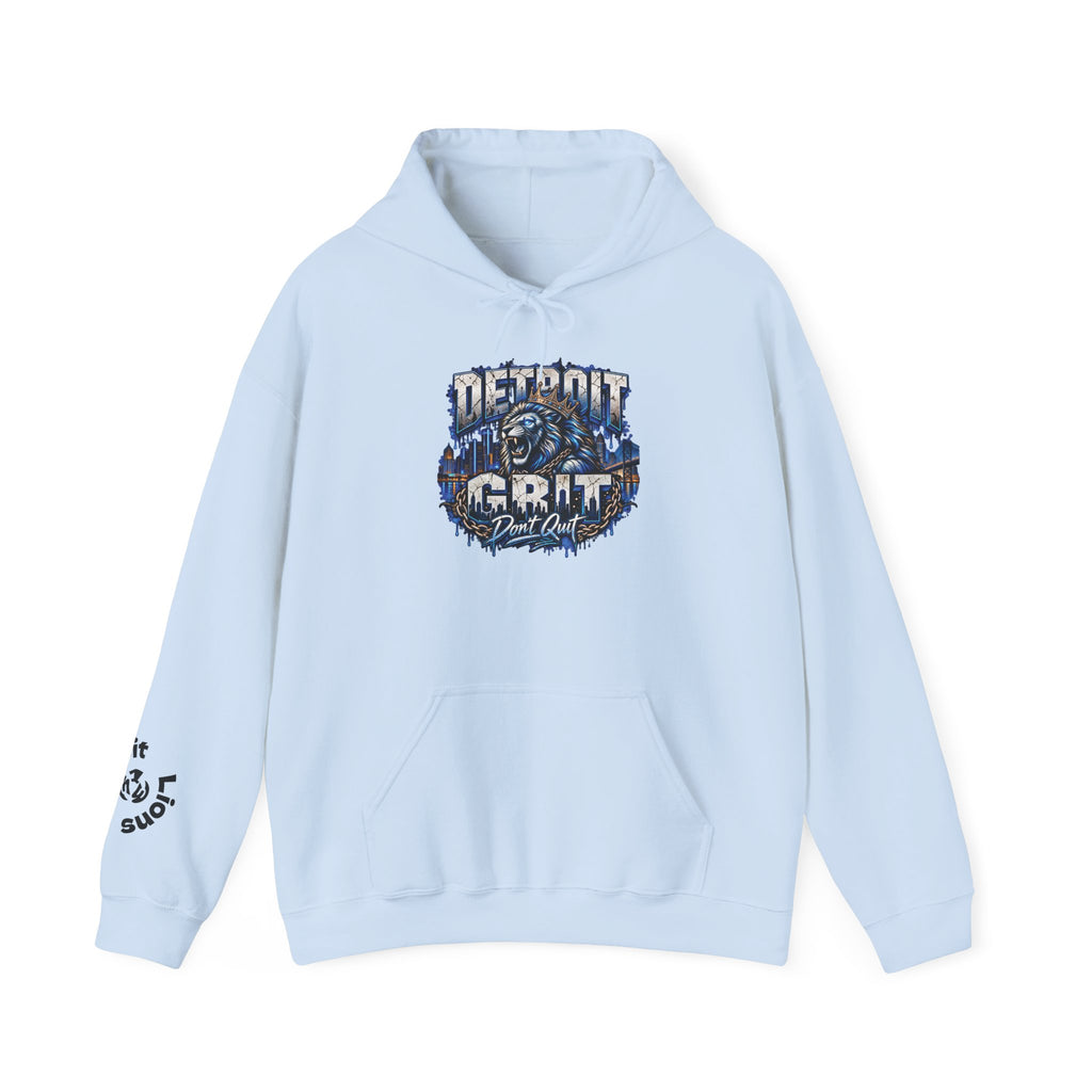 Detroit Grit graphic Hoodie | Motor City skyline, industrial vintage design