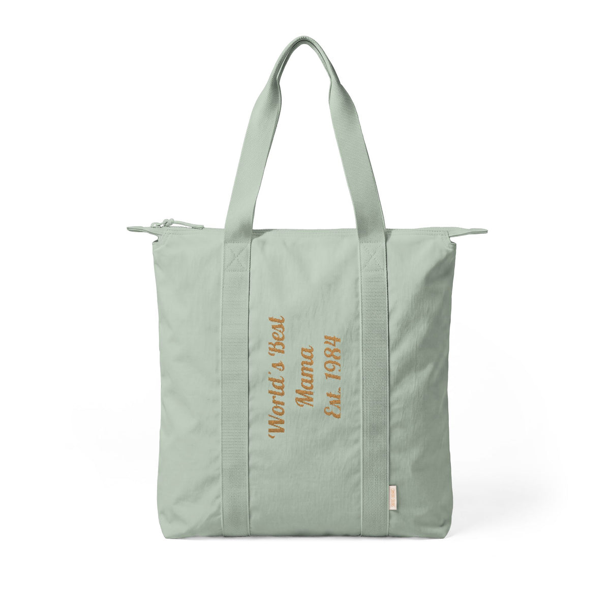 Worlds Best Mama Tote Bag |Black Nomad Carry-All Tote