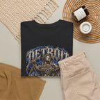 Detroit Libra T-Shirt | Skull Scales, Blue Roses, Zodiac Design
