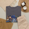 Detroit Legends collage T-Shirt | Motor City skyline, classic cars, musicians