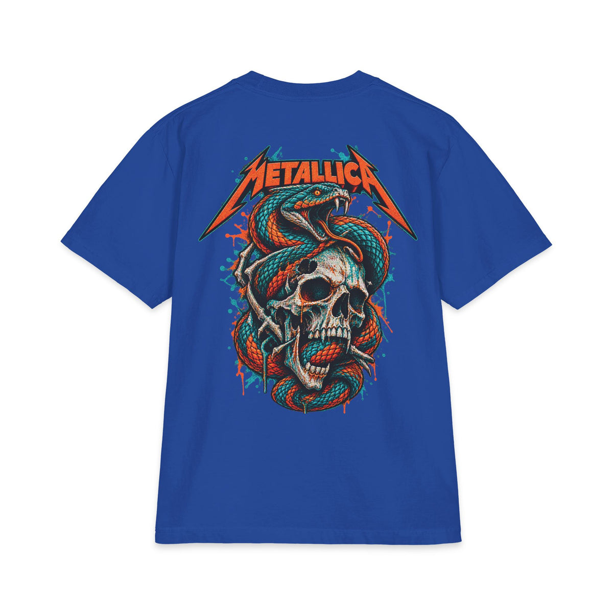 Metallica Skull and Snake T-Shirt | Rock Band Graphic Tee