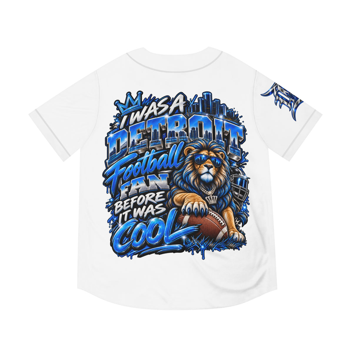 Detroit Football Lion Graphic Jersey | Baseball Jersey