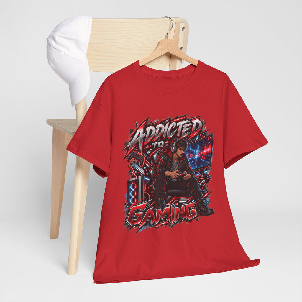 Addicted to Gaming Graphic T-Shirt