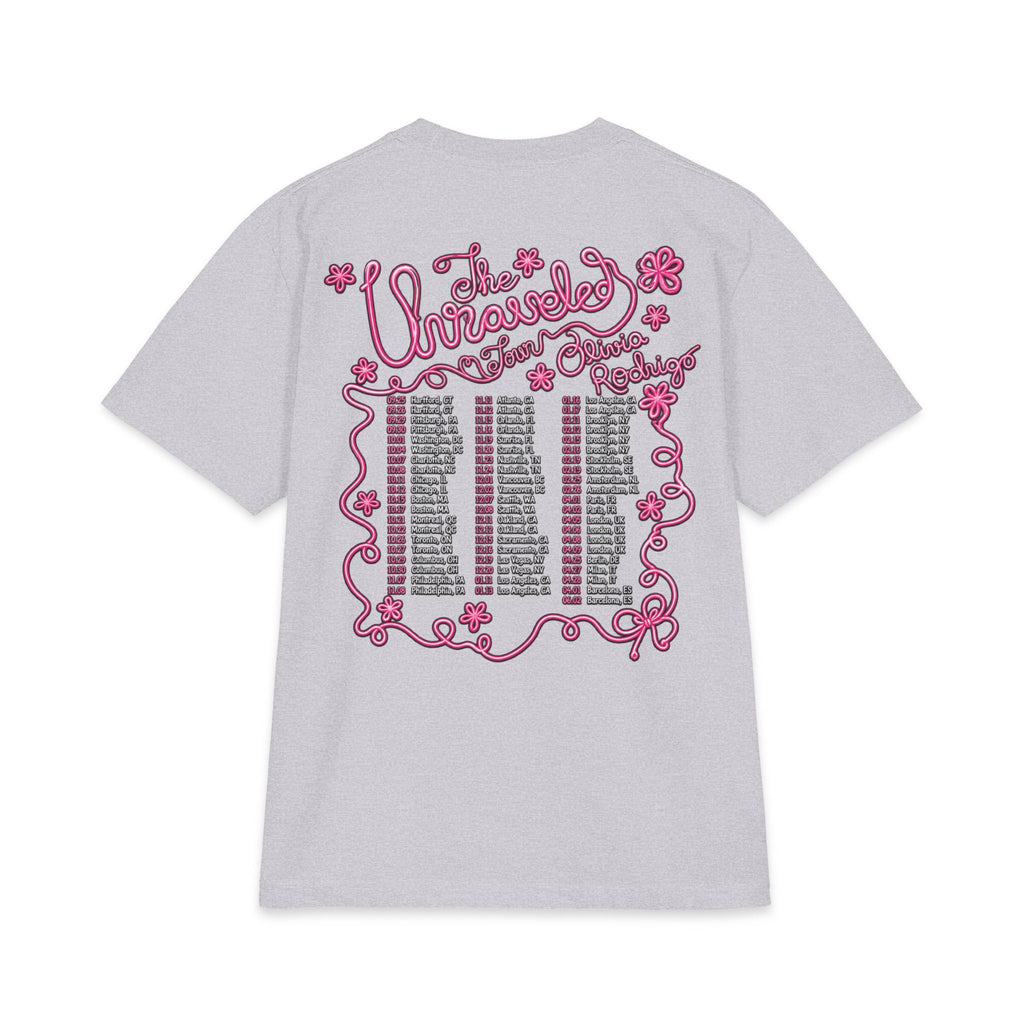 Olivia Rodrigo portrait T-Shirt | tour dates backprint