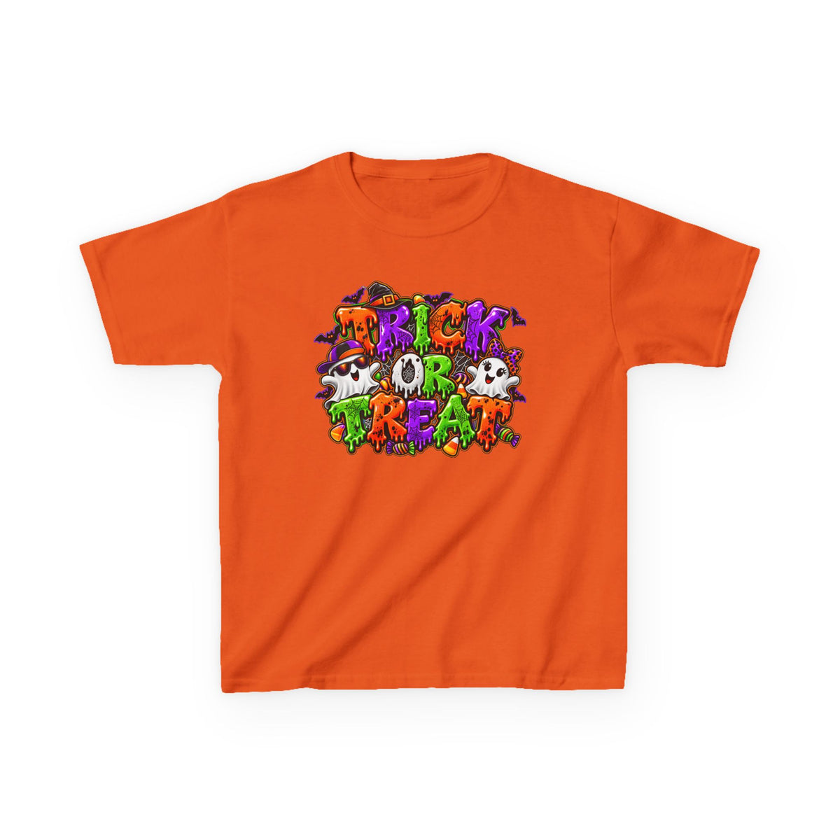Boy and Girl Trick or Treat Halloween Graphic Tee | Kids