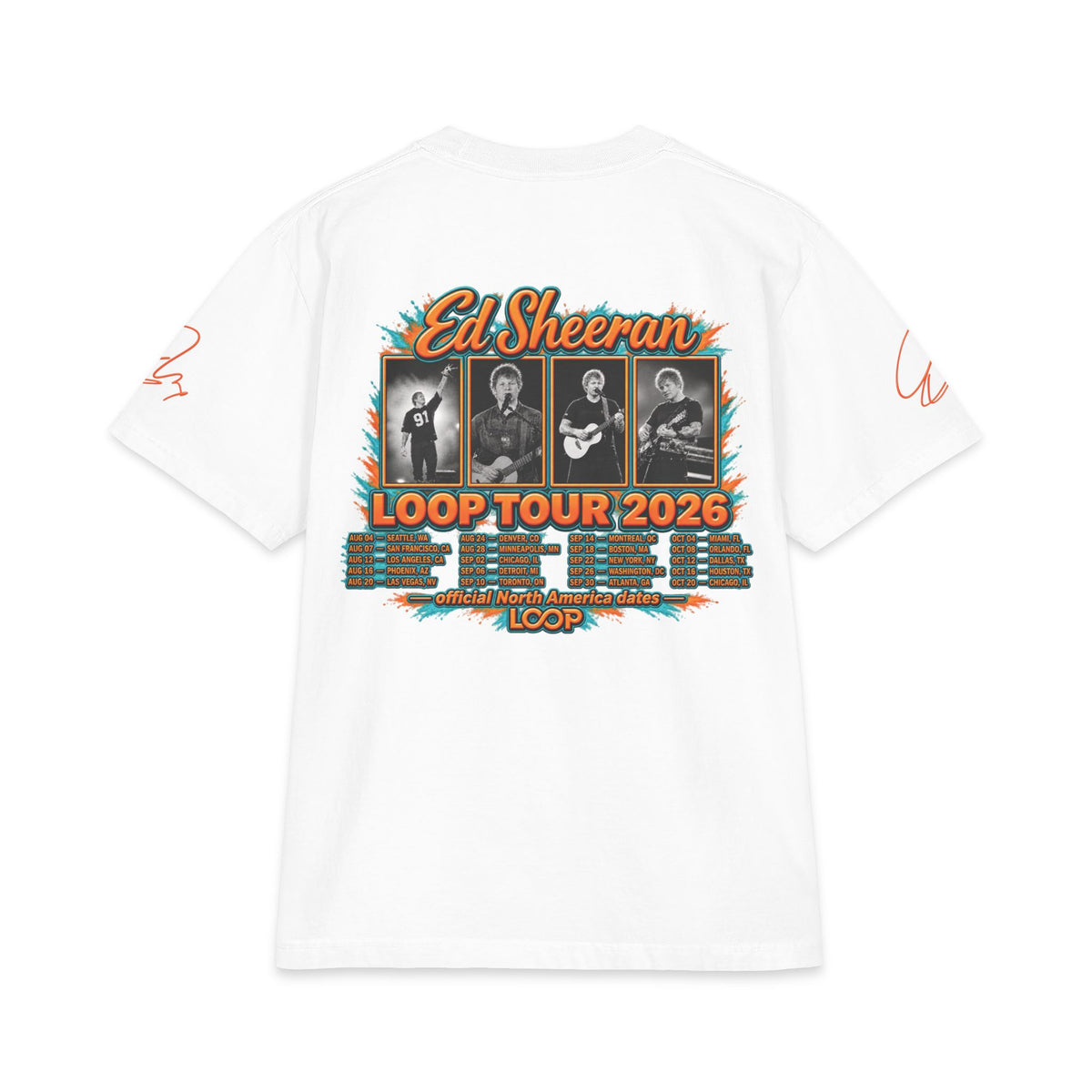Loop Tour 2026 Ed Sheeran T-Shirt | Band Tour Tee