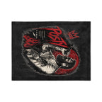 Posty Malone Singer Illustration Velveteen Blanket | Music Portrait, Tattoo Art