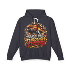 Martin Luther King Take Me Through There graphic Hoodie | Motivational Retro Protest Illustration