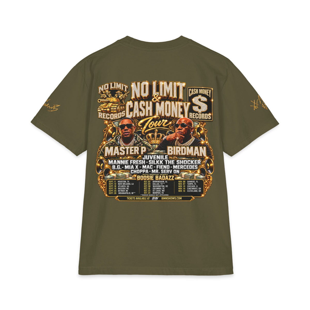 Cash Money No Limit Tour T-Shirt | Vintage Hip Hop Concert Tee