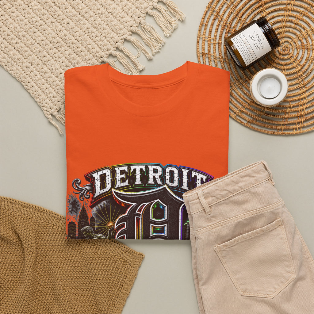 Detroit D Skyline Determined True Grit T-Shirt | City Pride Tee