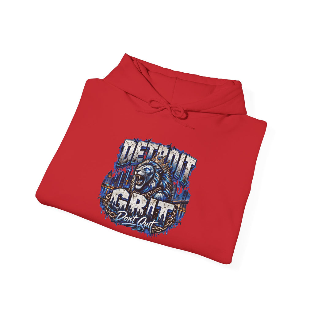 Detroit Grit graphic Hoodie | Motor City skyline, industrial vintage design