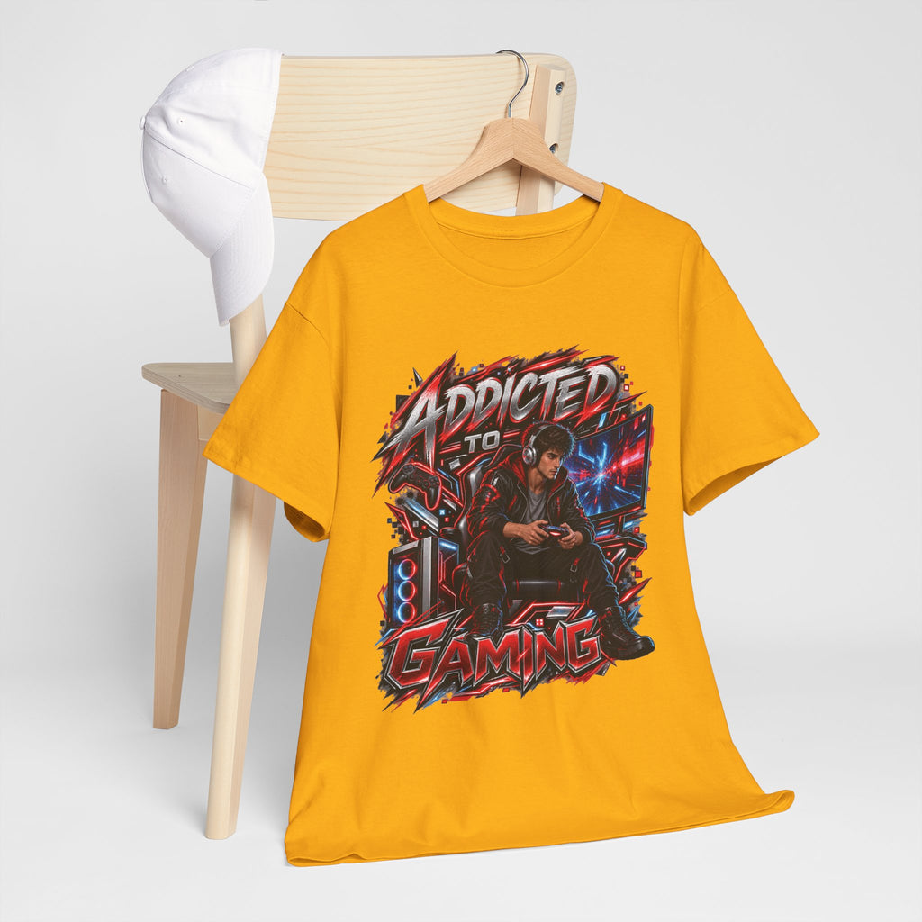 Addicted to Gaming Graphic T-Shirt
