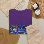 Detroit Football Graphic Tee | City Skyline, Players, Lions-Inspired Design
