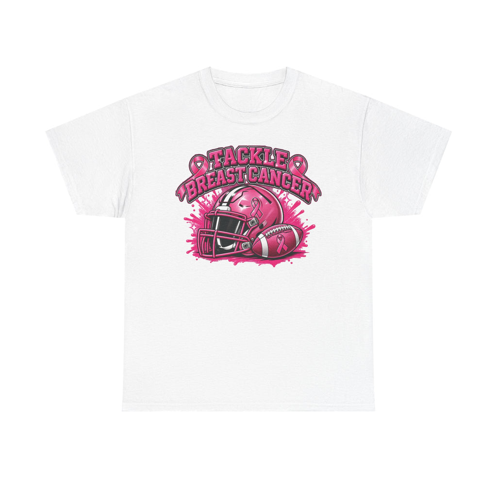 Tackle Breast Cancer Tee | Football Helmet, Pink Ribbon Awareness