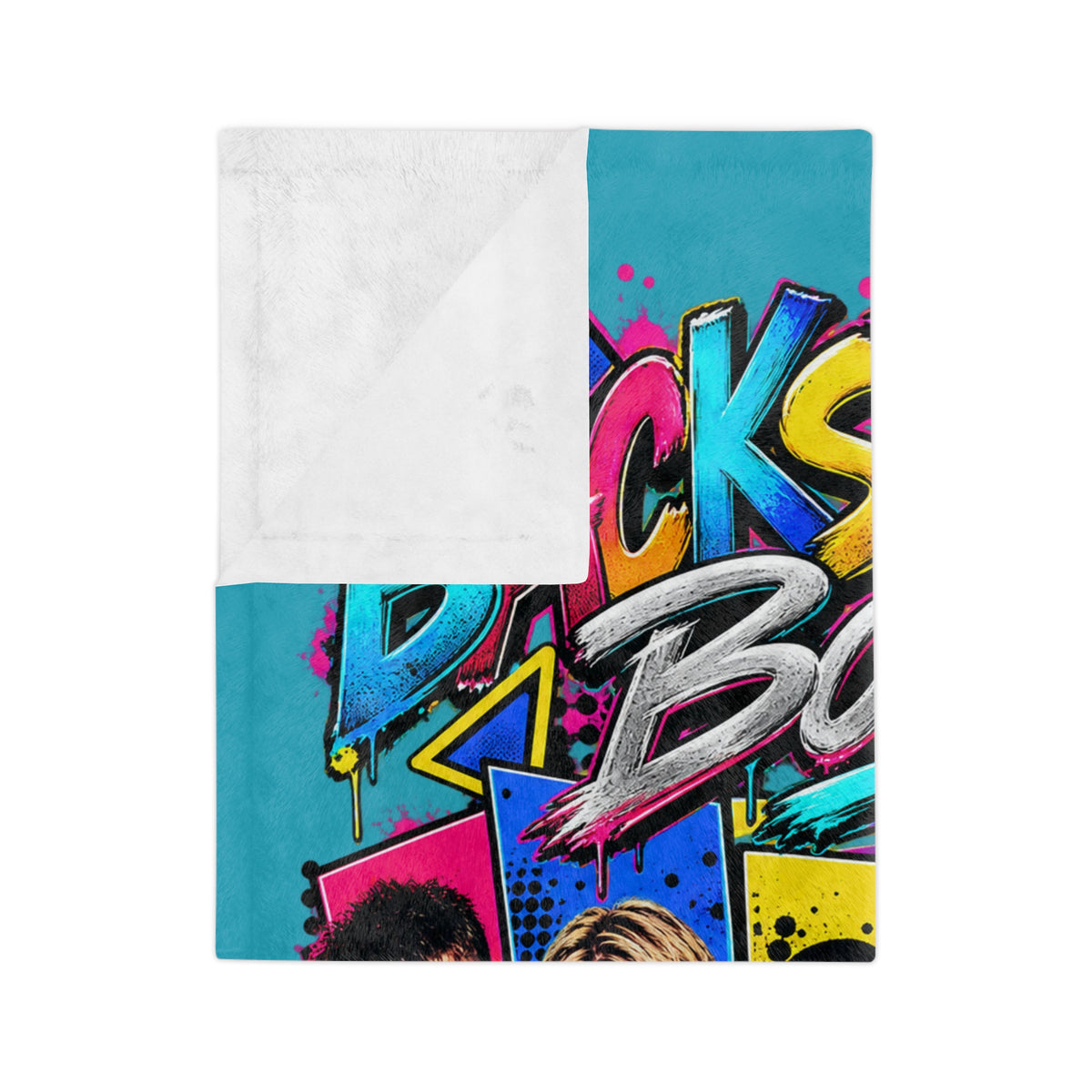 Backstreet Retro Pop Band Graphic Blanket | Velveteen Microfiber Blanket