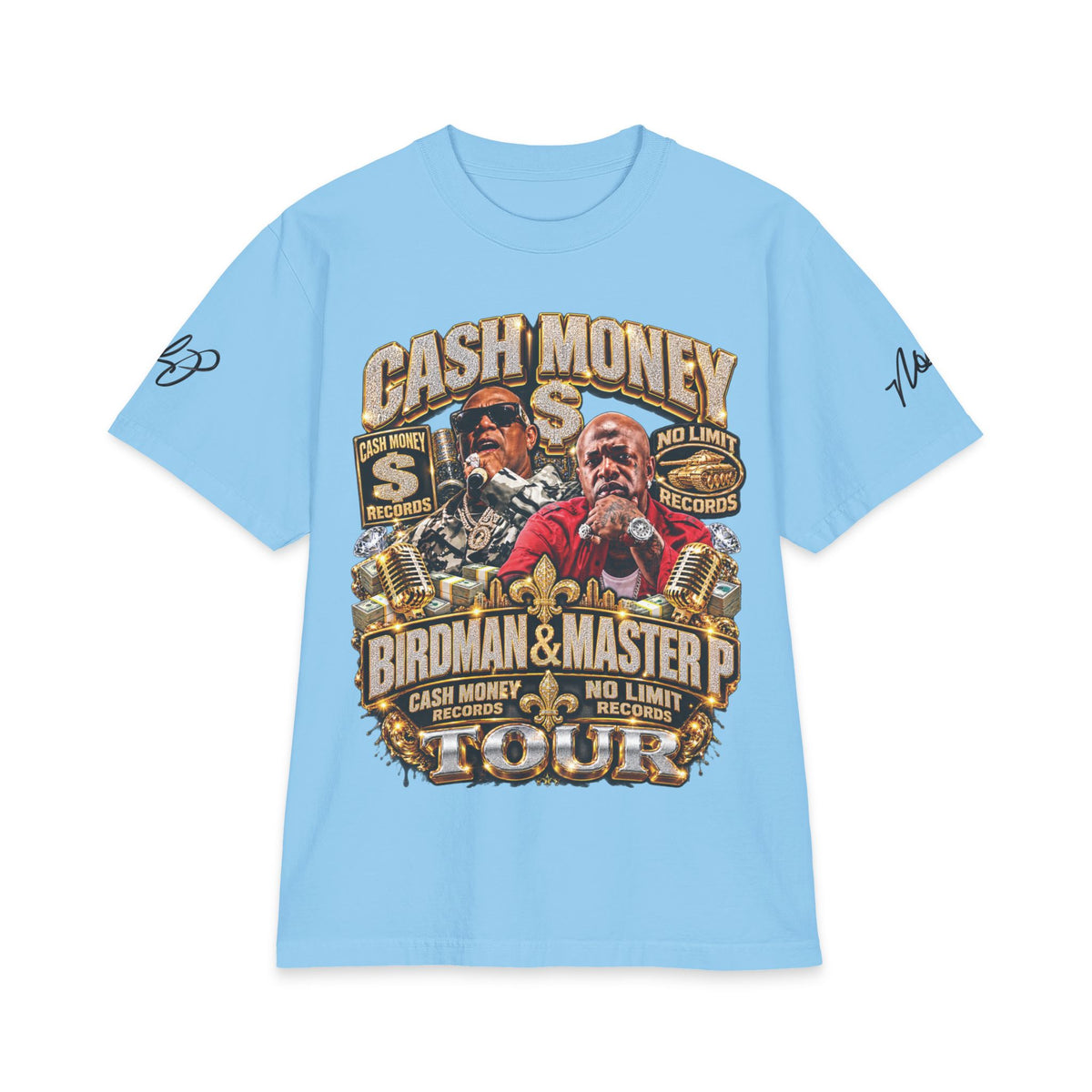 Cash Money Birdman & Master P Tour T-Shirt | Rap Hip Hop Vintage Logo