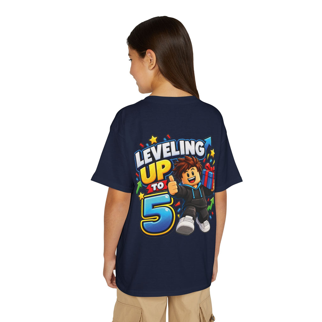 Roblox Birthday “Leveling Up to 5” Youth T-Shirt