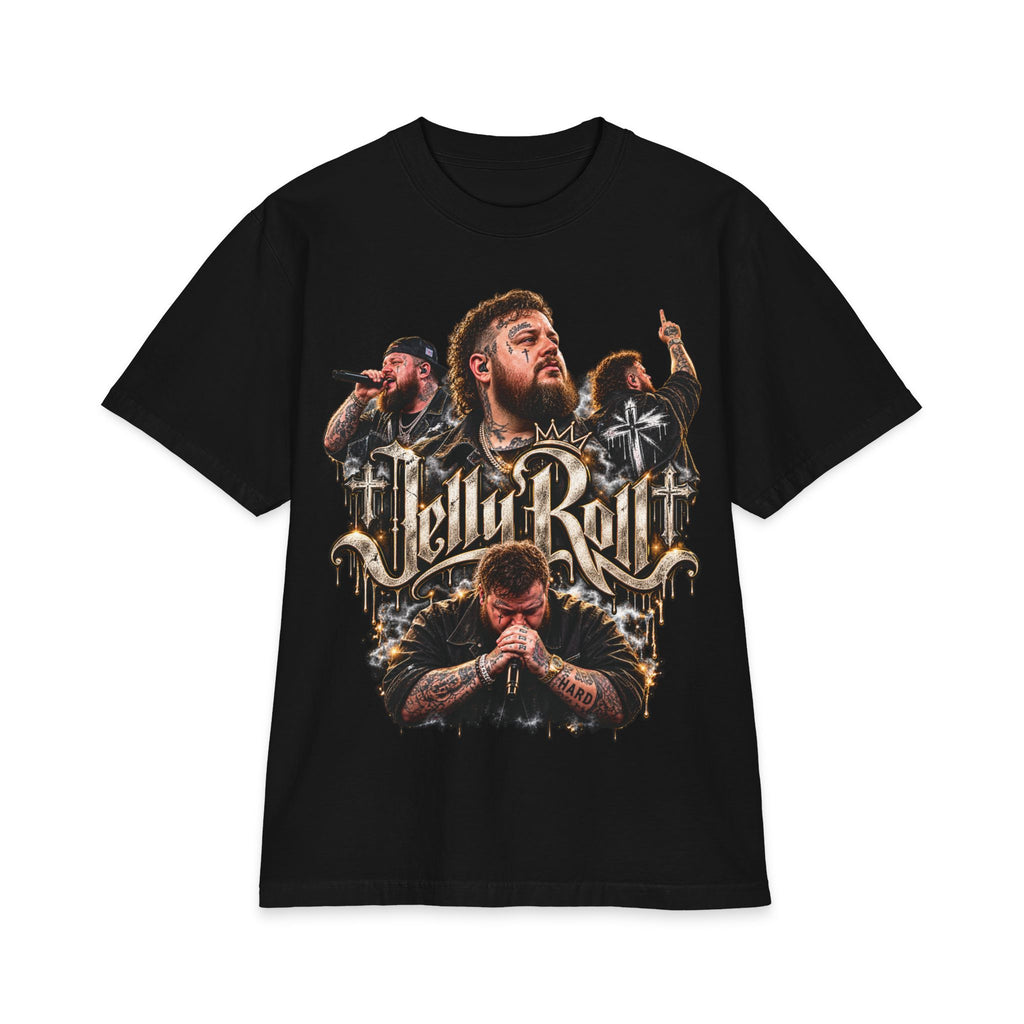Roll Jelly band portrait T-Shirt | rock country tour tee