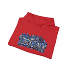 Detroit Graffiti Style Hoodie | City Skyline Street Art Pullover