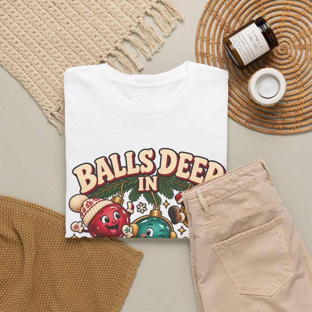 Balls Deep in Christmas Spirit Graphic Tee