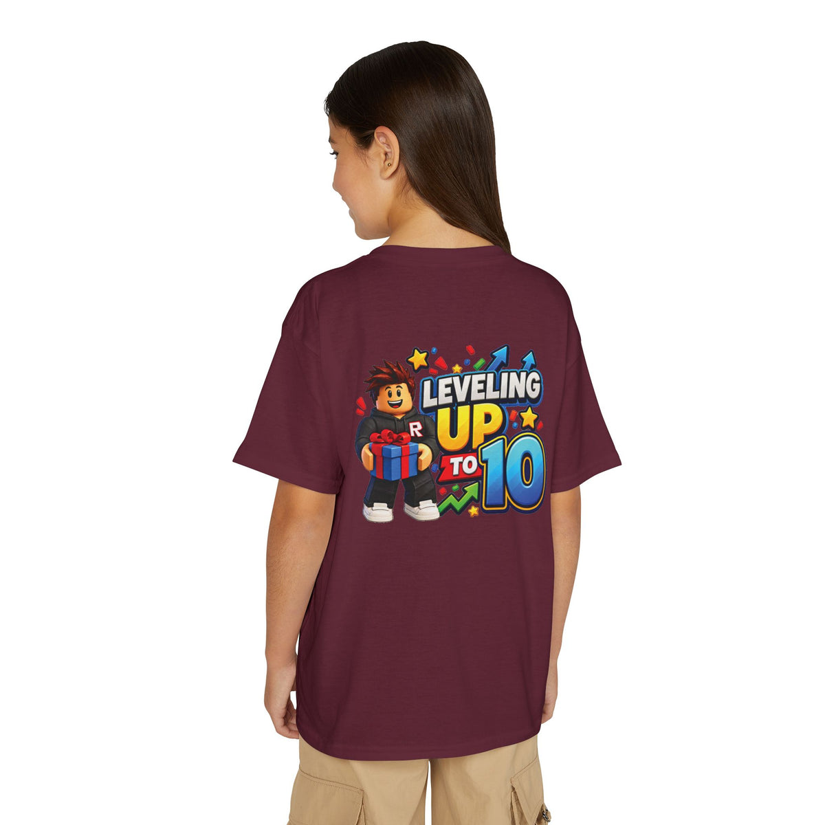 Roblox Birthday Leveling Up to 10 Youth T-Shirt