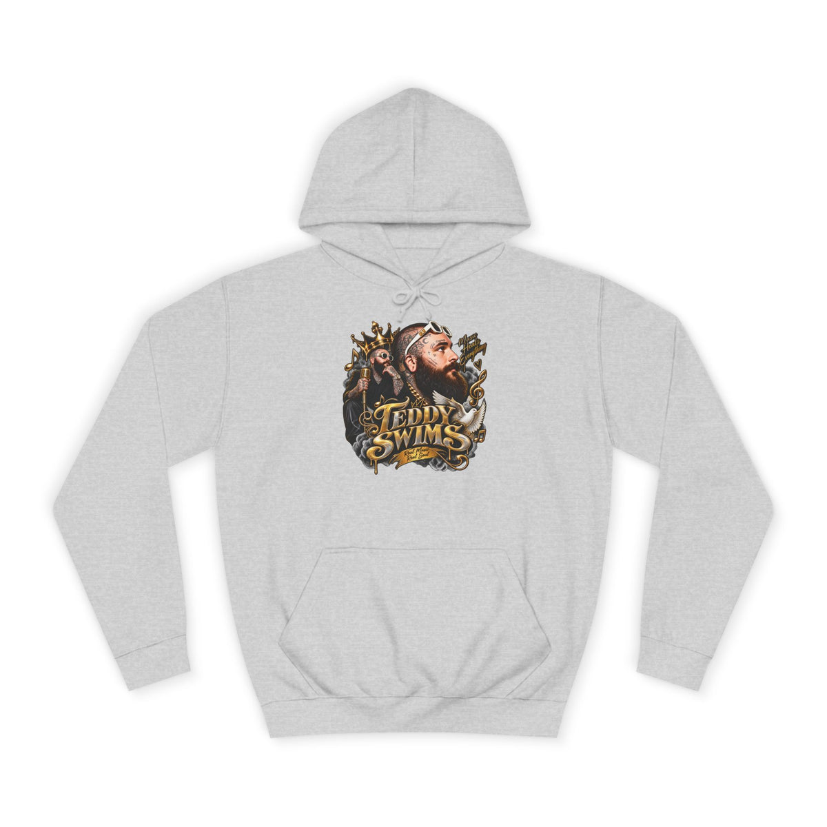 Teddy Swims Portrait Hoodie | Retro Floral Music Artist Logo