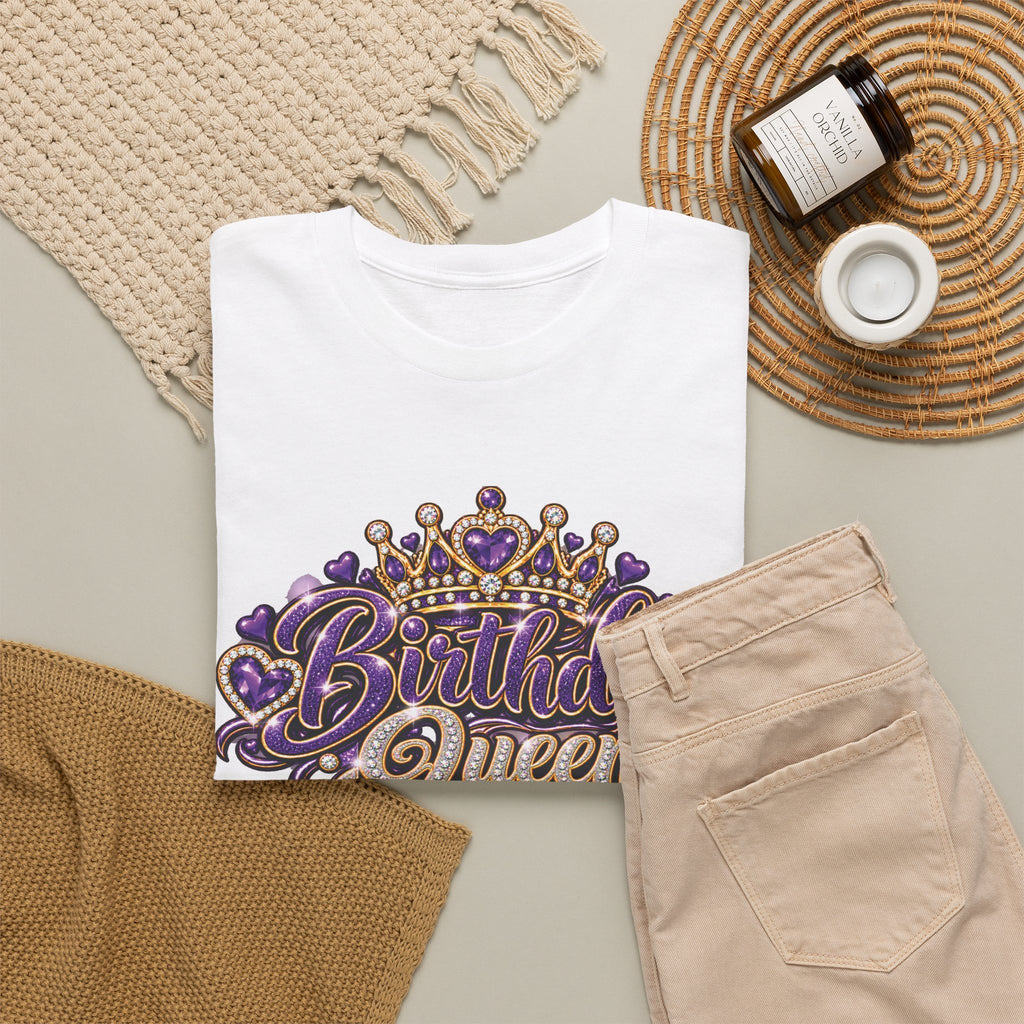 Birthday Purple Queen Graphic T-Shirt