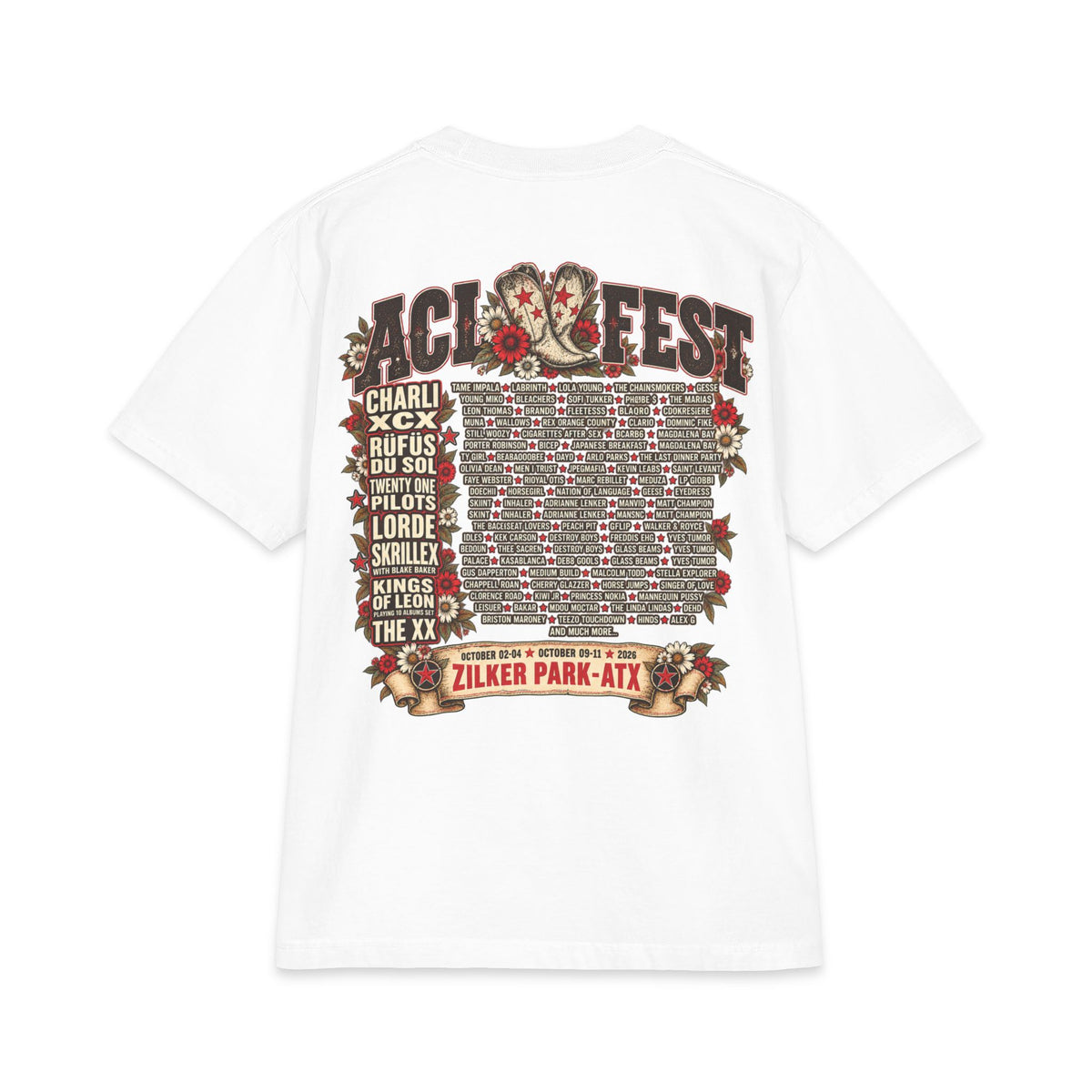 Austin City Limits Music Festival T-Shirt | Band Lineup Tee
