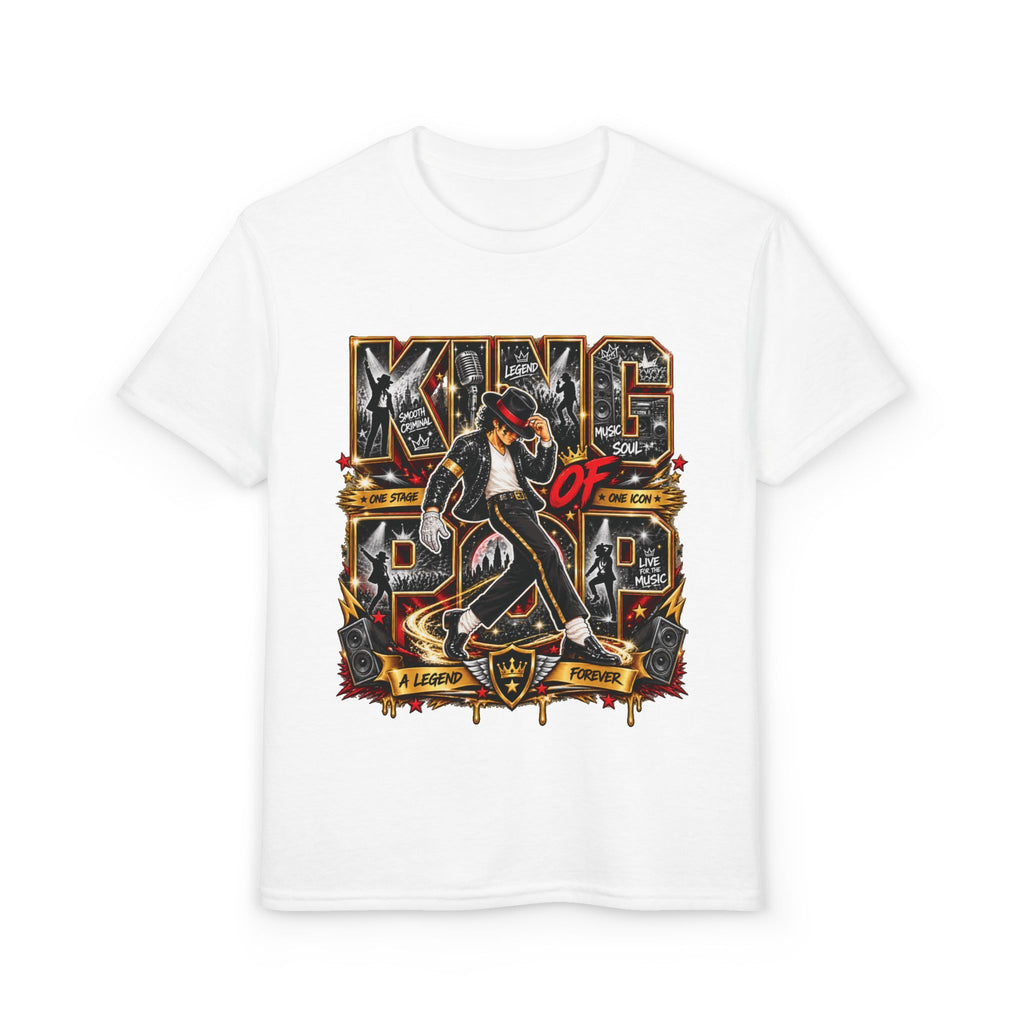 King of Pop Michael Jackson design Youth T-Shirt | Retro Music Dance Tee
