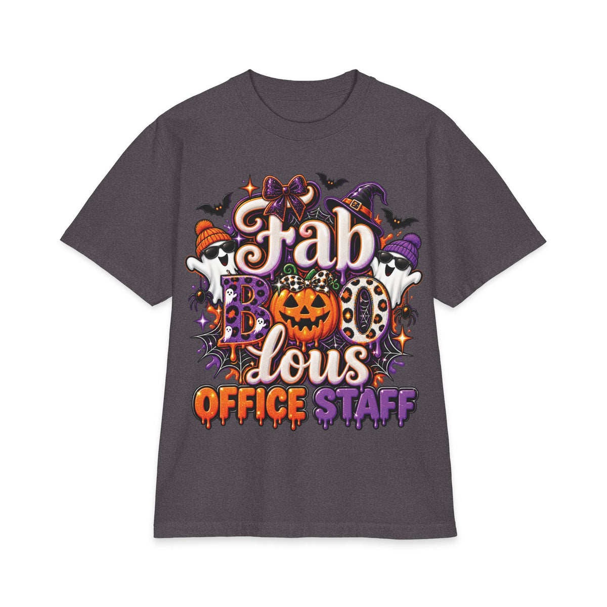 Fabulous Office Staff Halloween T-Shirt | Pumpkin Bat Spooky Typography