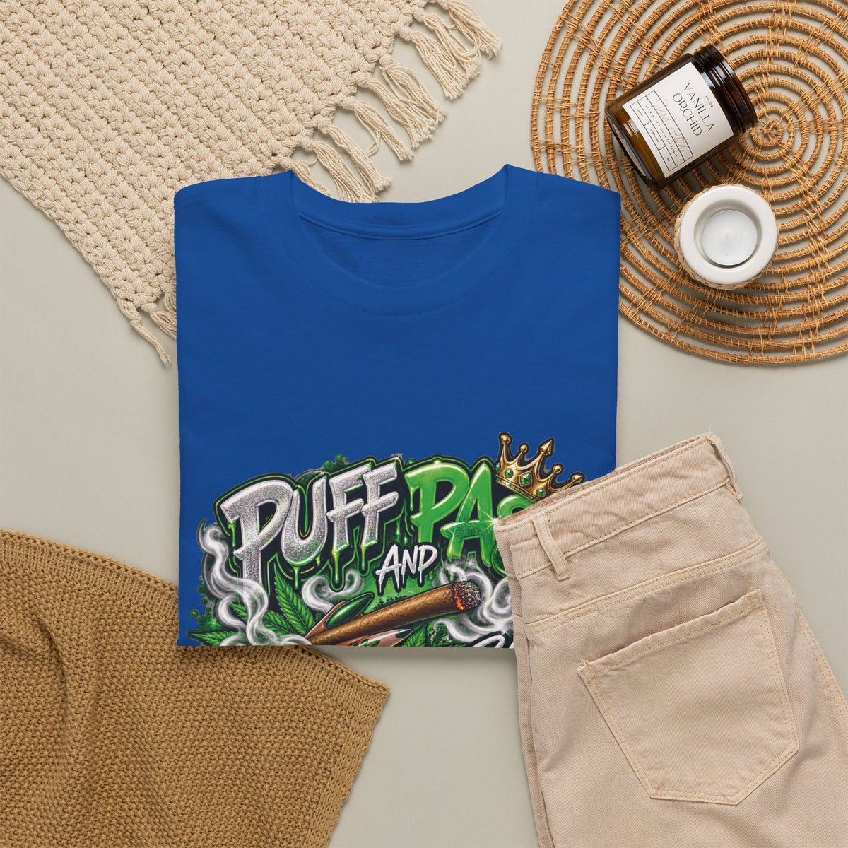 Puff and Pass Stay Lifted T-Shirt | Cannabis Leaf Graphic Tee