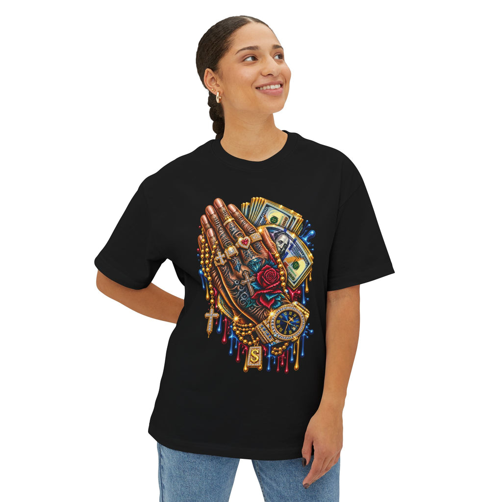 Praying Hands with Money Shirt | Graphic Tee