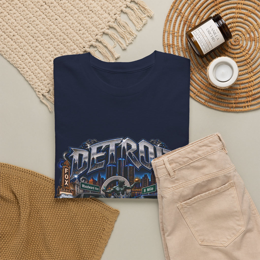 Detroit Muscle Car Tee | Vintage Hot Rod Illustration, Garage Scene