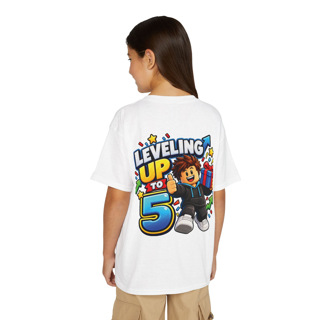 Roblox Birthday “Leveling Up to 5” Youth T-Shirt