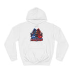 Weekend XO Heart Graffiti Hoodie | Red Blue Streetwear Graphic