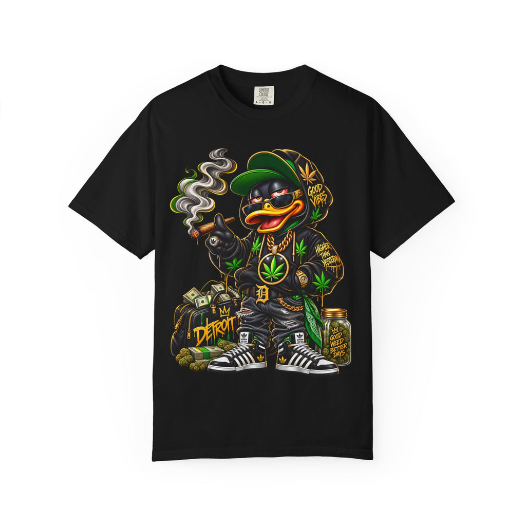 Weed Duck Character T-shirt | Smoking Duck Graphic Tee