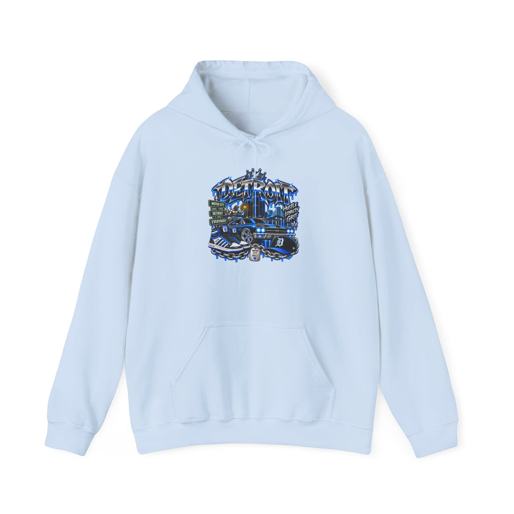 Detroit Cityscape collage Hoodie | 313 skyline graphic sweatshirt