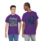 Detroit Basketball Lion Graphic Tee | Motor City D Old English Logo
