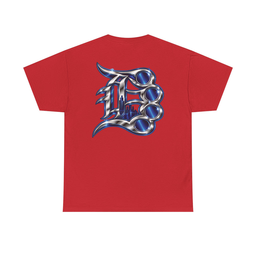 Detroit Basketball Lion Graphic Tee | City Streetball Detroit D Logo