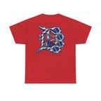Detroit Basketball Lion Graphic Tee | City Streetball Detroit D Logo