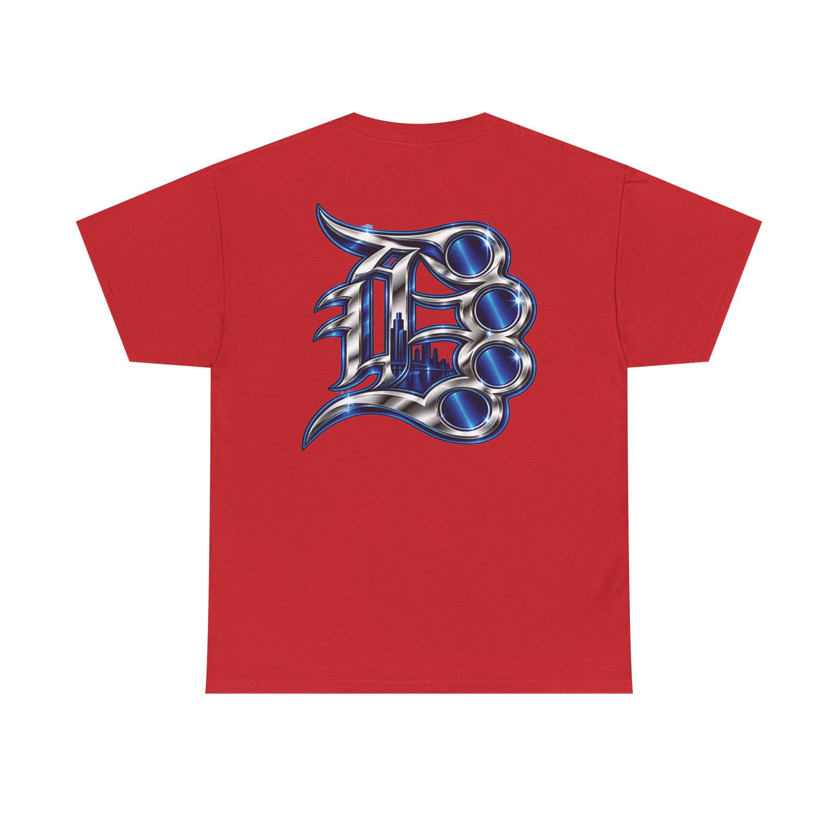 Detroit Basketball Lion Graphic Tee | City Streetball Detroit D Logo