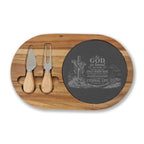 Christian Scripture Engraved Charcuterie Board | Cheese Set