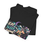 Eat Sleep Anime Gaming Repeat Video Game Graphic T-Shirt
