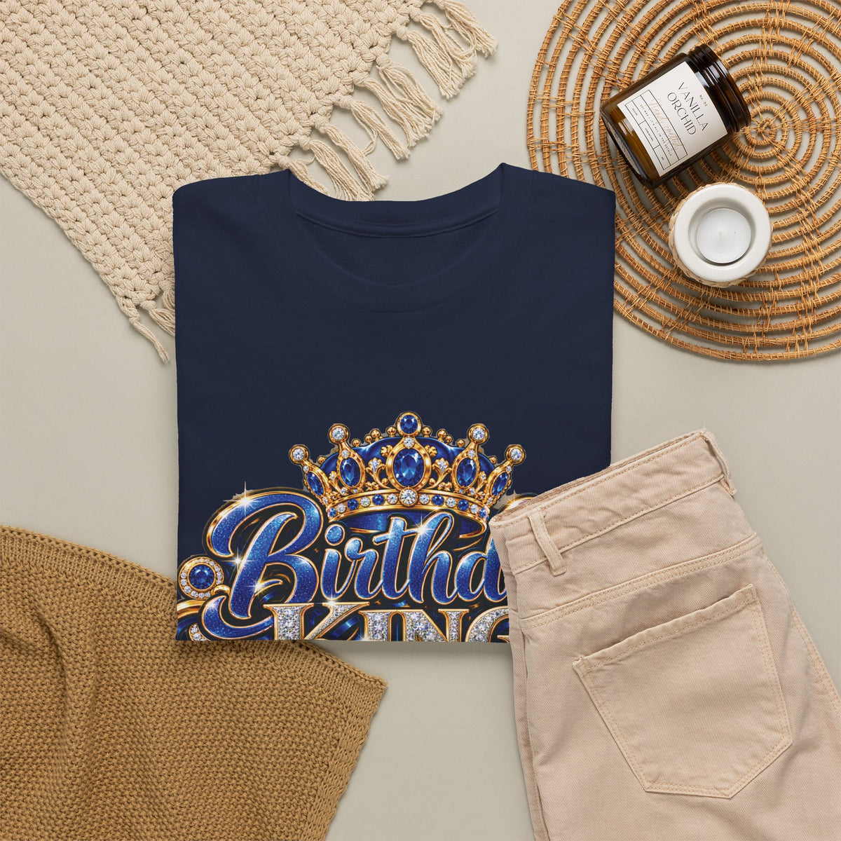 Birthday King Crown Graphic T-Shirt