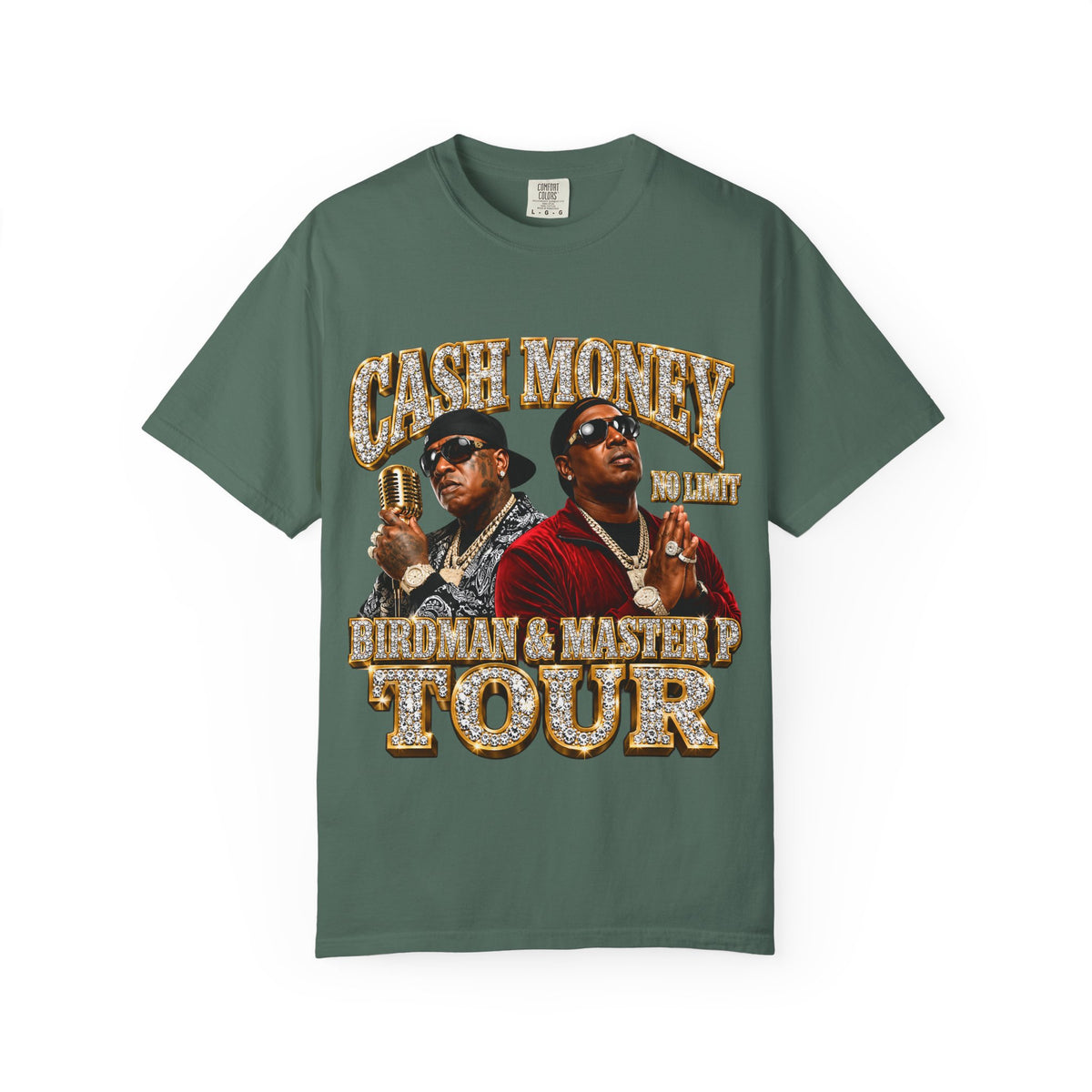 Cash Money Tour graphic T-shirt | Birdman & Master P inspired design