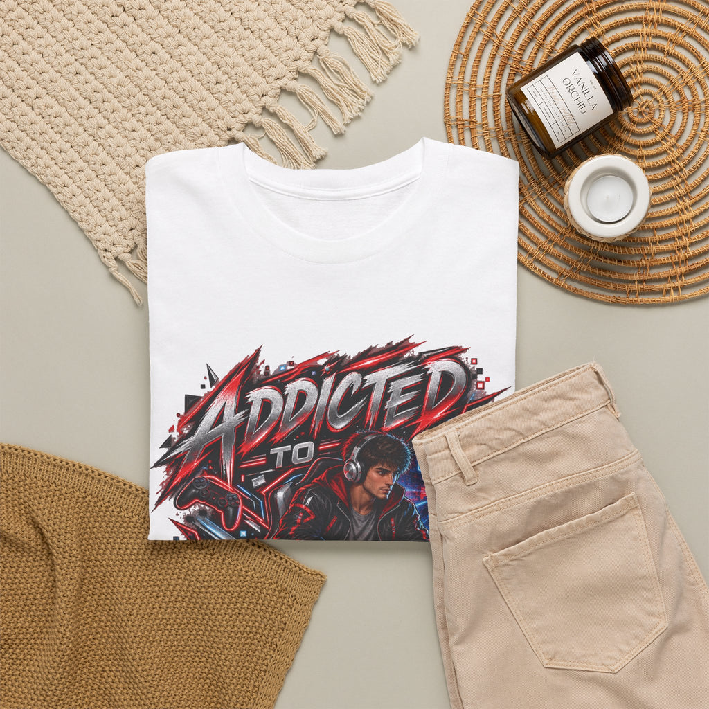 Addicted to Gaming Graphic T-Shirt